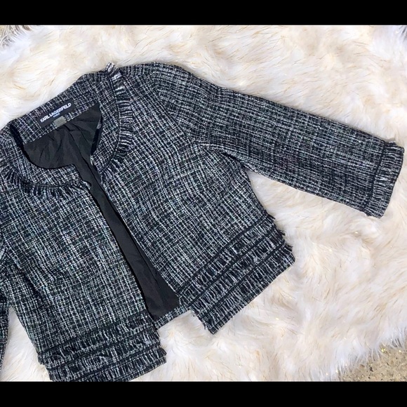 Karl Lagerfeld Tweed Blazer 